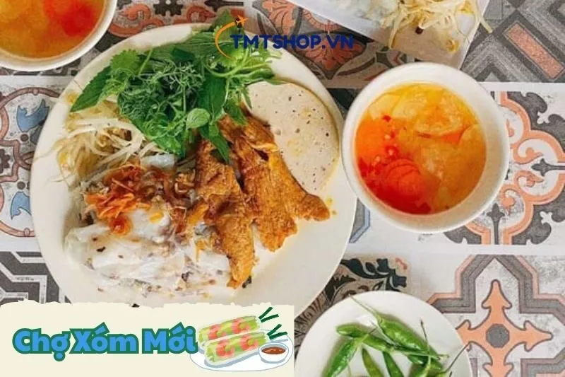 bánh cuốn Chợ Xóm Mới